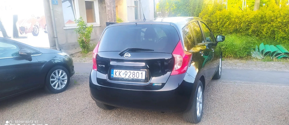 Nissan Note cena 33900 przebieg: 114000, rok produkcji 2014 z Kraków małe 781